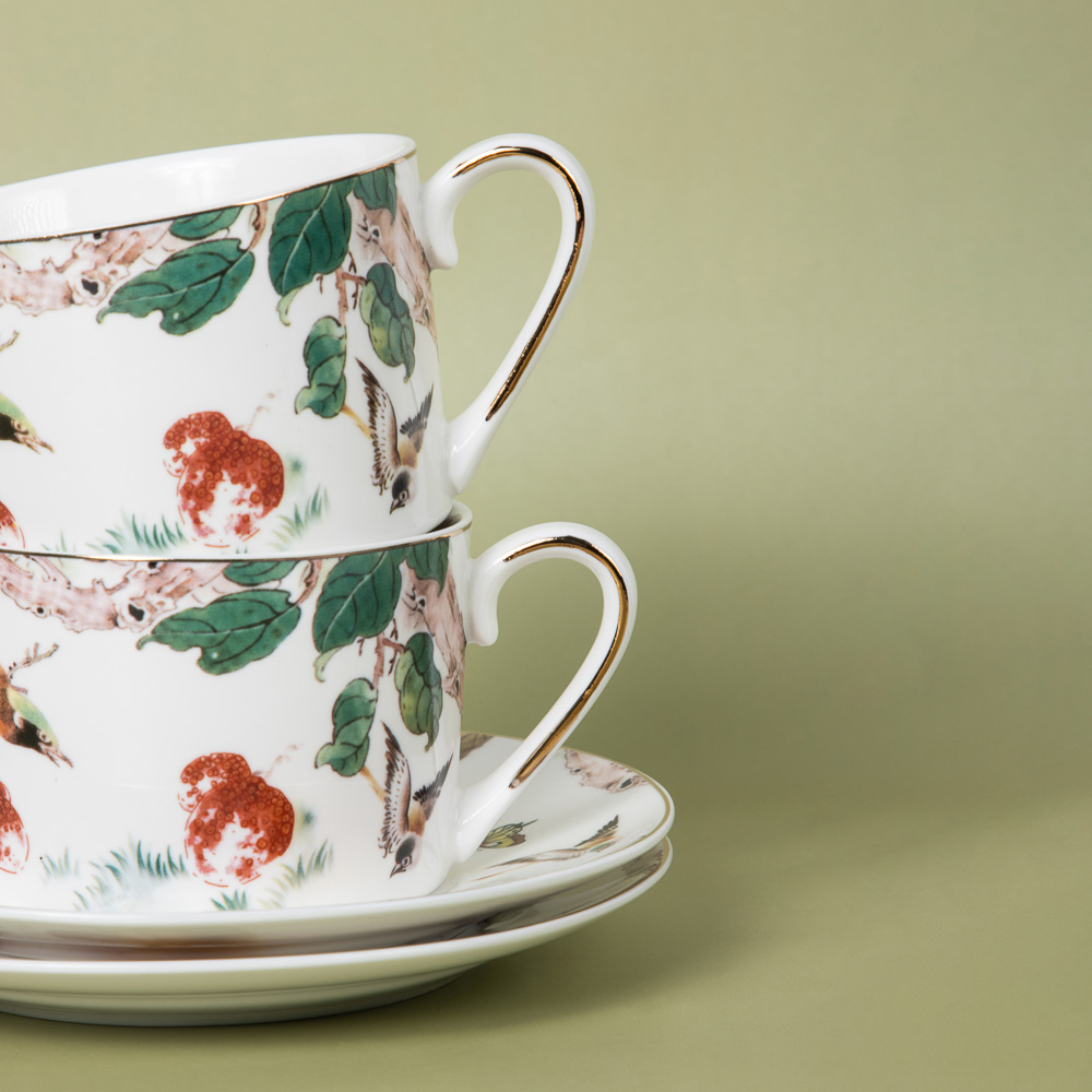 MILLIMI Нежность Набор чайный 4 пр., 250мл, 15см, фарфор, арт.№ 802-465