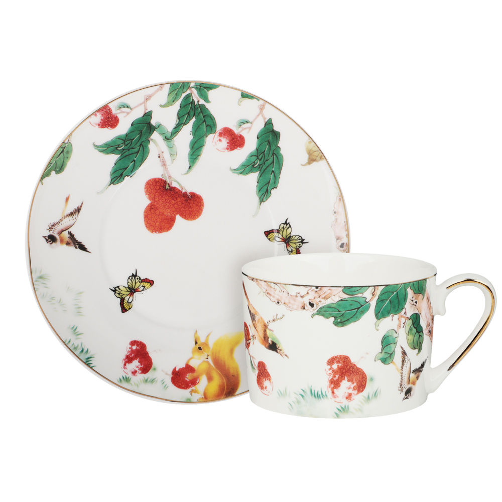 MILLIMI Нежность Набор чайный 4 пр., 250мл, 15см, фарфор, арт.№ 802-465