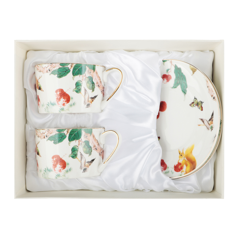 MILLIMI Нежность Набор чайный 4 пр., 250мл, 15см, фарфор, арт.№ 802-465