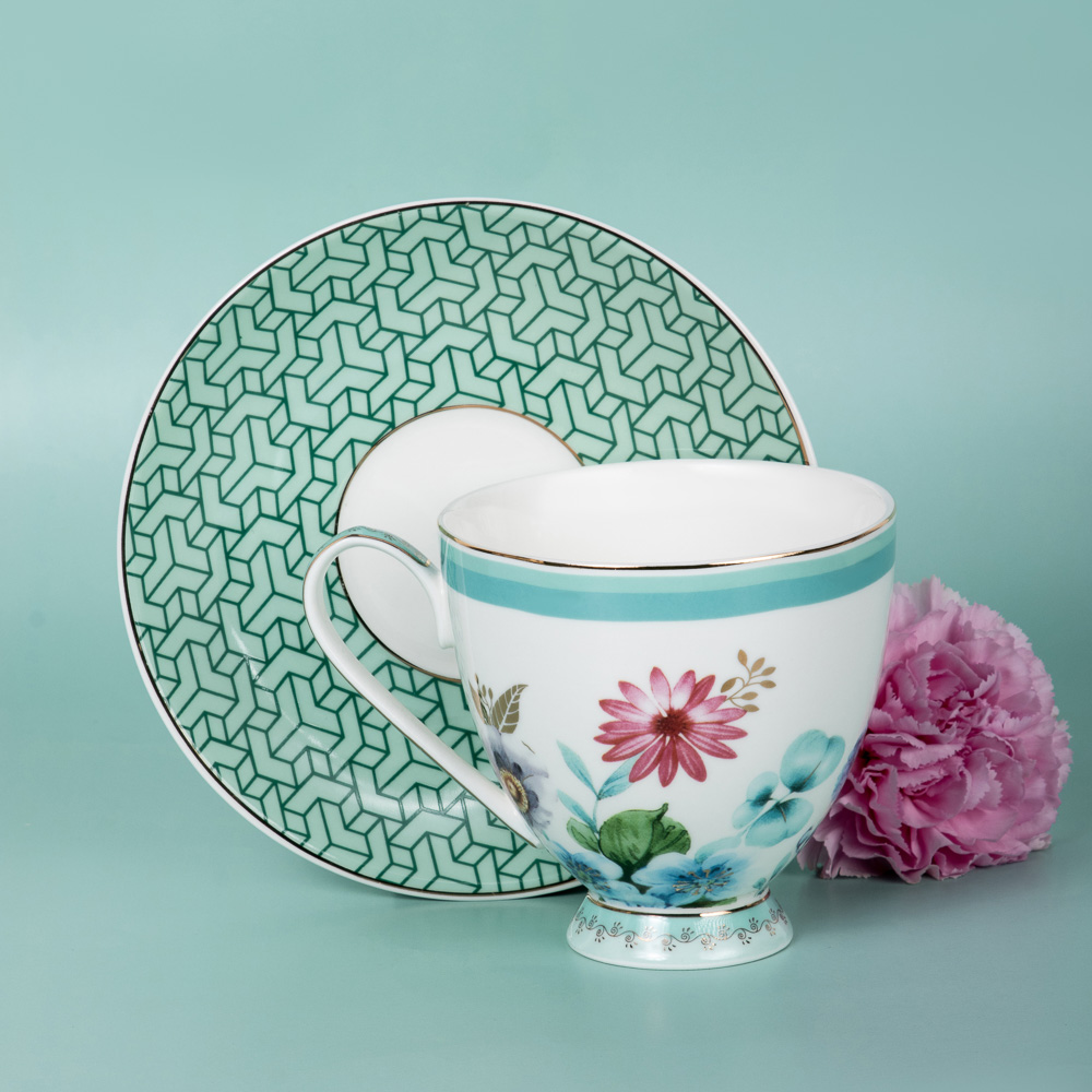 MILLIMI Орнэла Набор чайный 2 пр., 320мл, 15см, фарфор, арт.№ 802-467