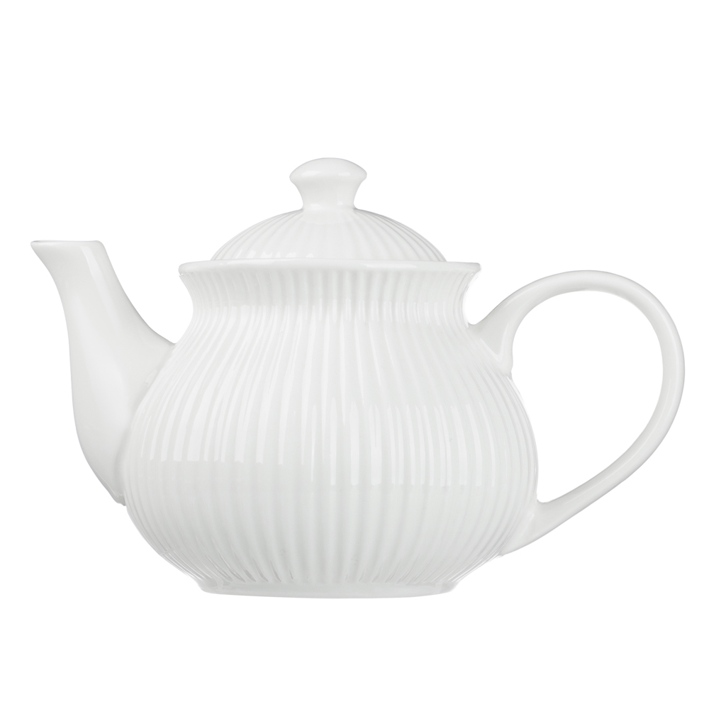 Чайник тм MILLIMI, 700мл, фарфор, белый, арт.№ 816-280