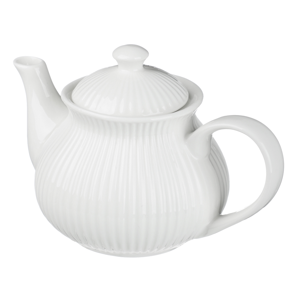 Чайник тм MILLIMI, 700мл, фарфор, белый, арт.№ 816-280