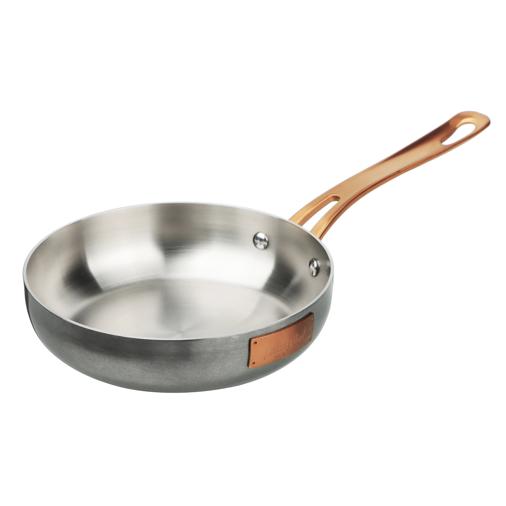 Ivlev Chef Ladoga Сковорода 20х4,5см индукция, нерж.сталь 18/10, арт.№ 822-259