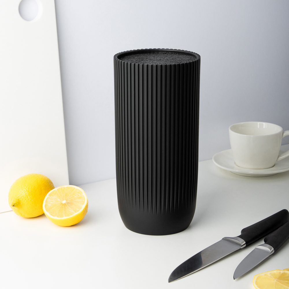 SATOSHI Кемпер Подставка для ножей d11,5х23см, полипропиленовые разделители, арт.№ 803-374