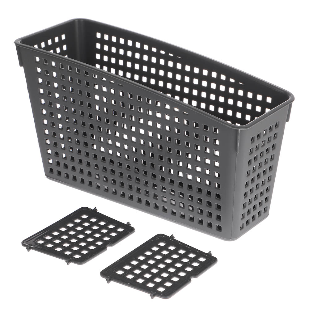 Органайзер Лофт с перегородками 245х95х140 мм белый, серый, арт.№ 457-855