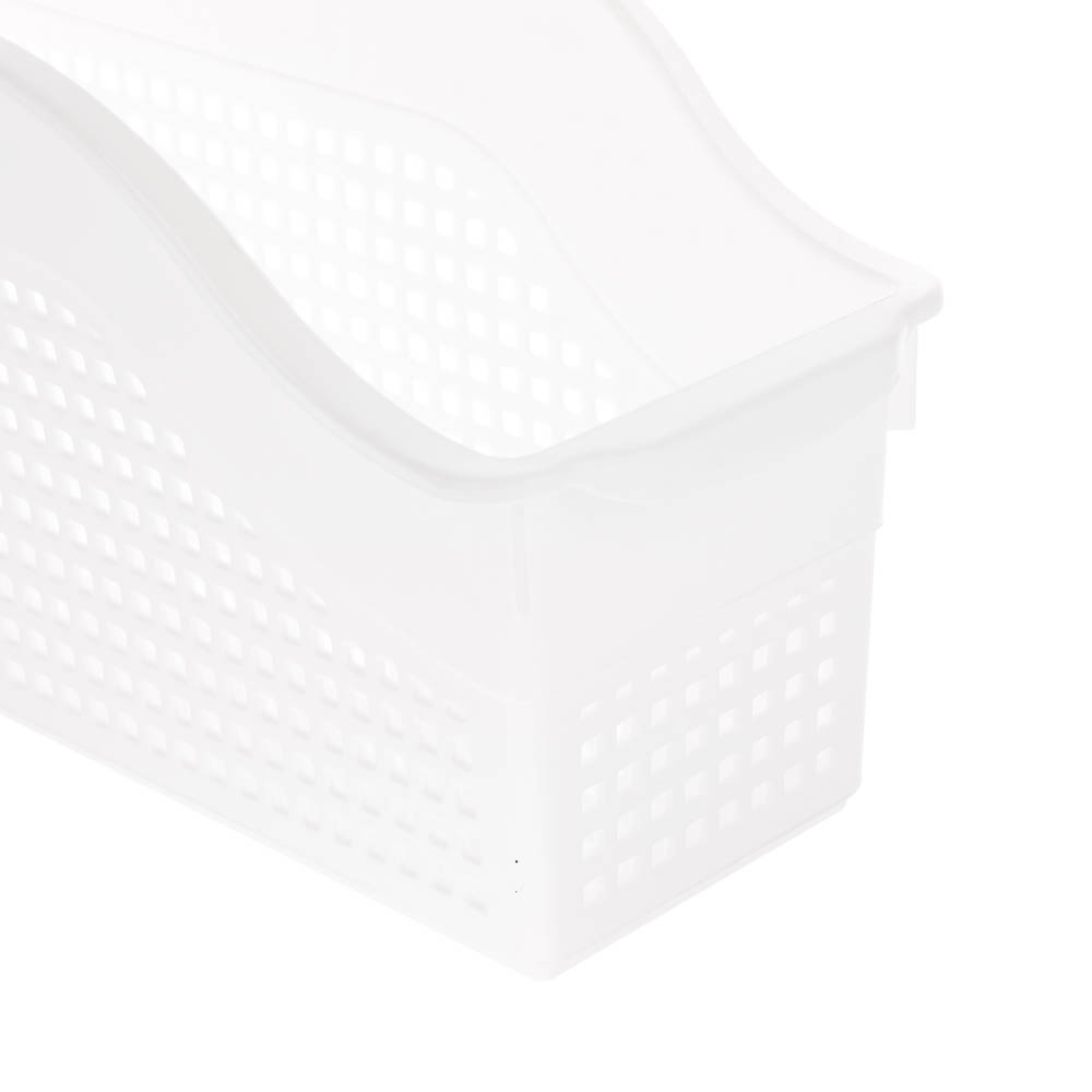 Контейнер Лофт хозяйственный на колесах узкий 355х130х170 мм белый, серый, арт.№ 457-857