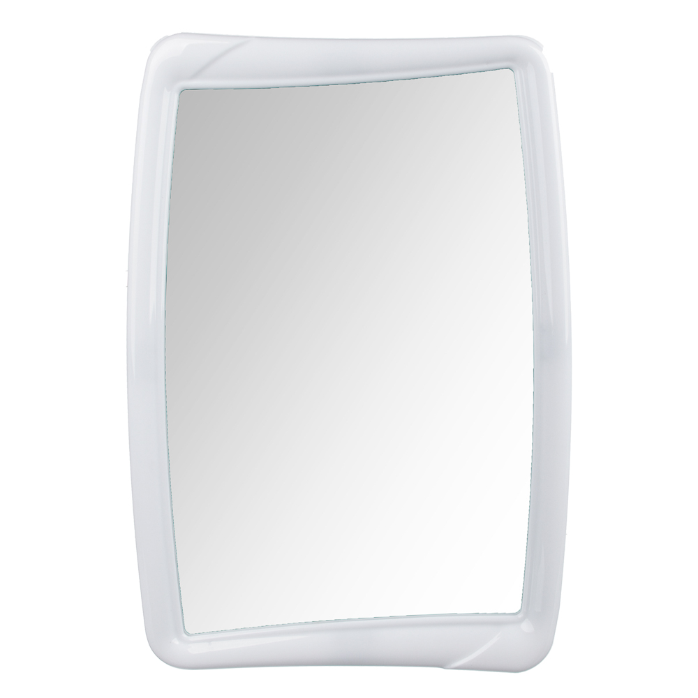 Комплект для ванной 6 пр (зеркало, 3 крючка, полка, подставка для мыльницы), пластик, 35,2х52см, арт.№ 463-958