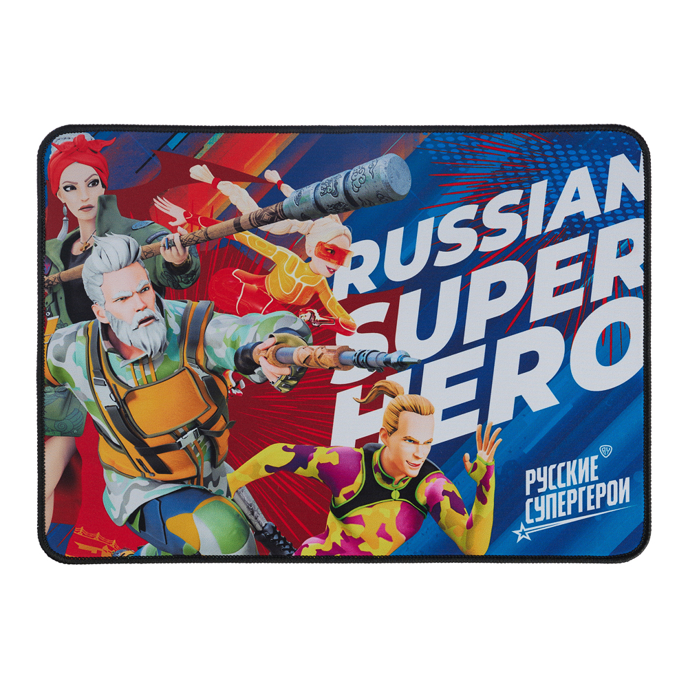 BY Коврик игровой, 350x250x4мм, с рисунком, полиэстер, каучук, Герои, ВСЕЛЕННАЯ, арт.№ 405-012