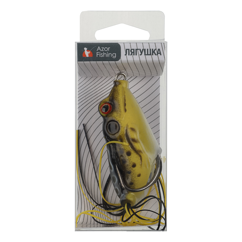 Лягушка силиконовая "Крези" тм AZOR FISHING, 55 мм, 5 цветов, арт.№ 145-010