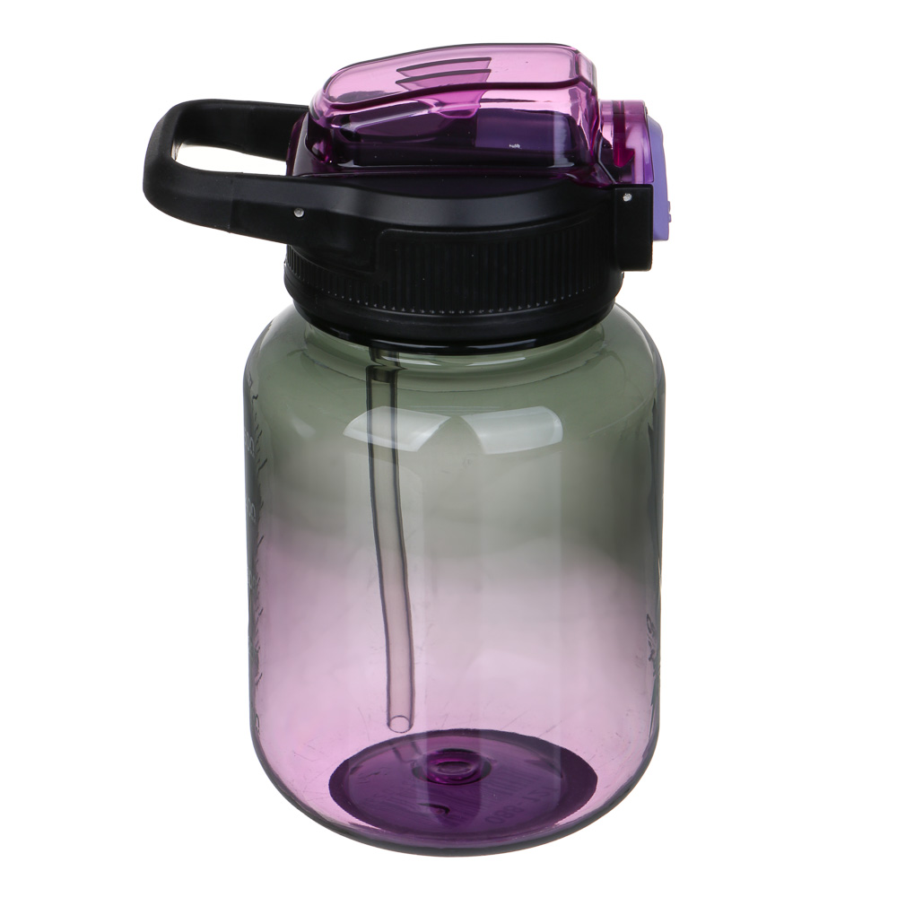 SILAPRO Max Бутылка для воды, 16х9см, 630мл, фиолетовый, PC, PP, ABS, силикон, арт.№ 088-121