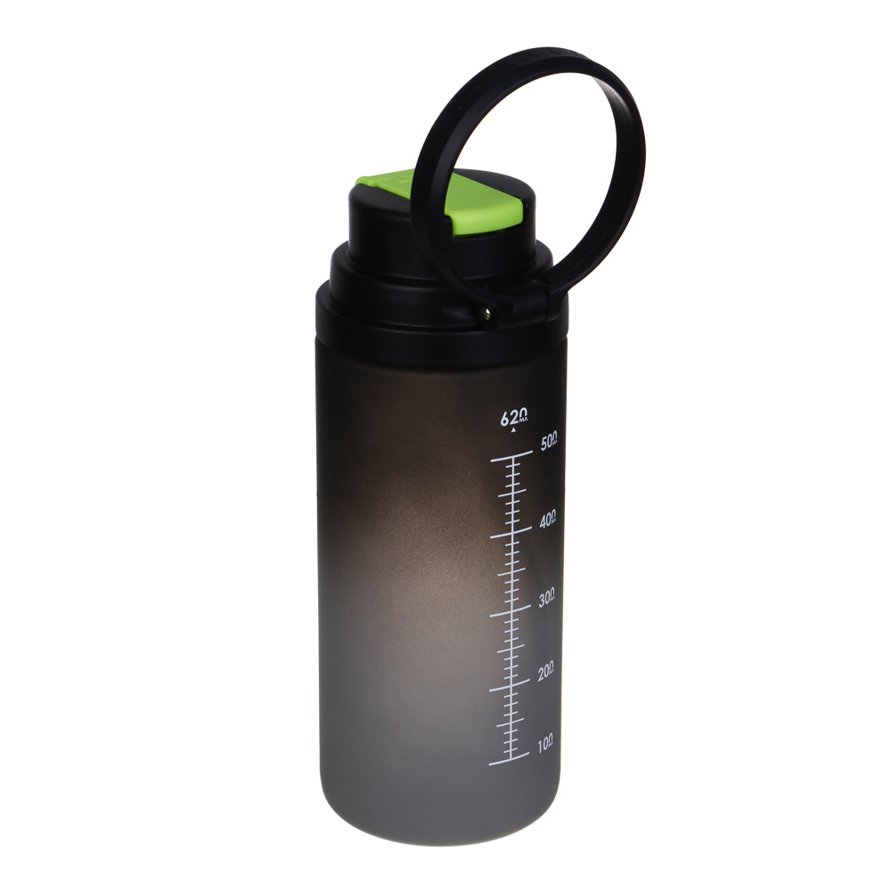SILAPRO Max Бутылка для воды, 20х7.5см, 620мл, черный, PC, PP, арт.№ 088-122