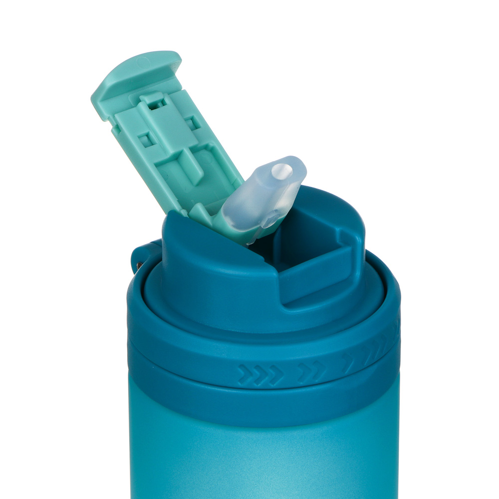 SILAPRO Max Бутылка для воды, 20х7.5см, 620мл, голубой, PC, PP, арт.№ 088-124