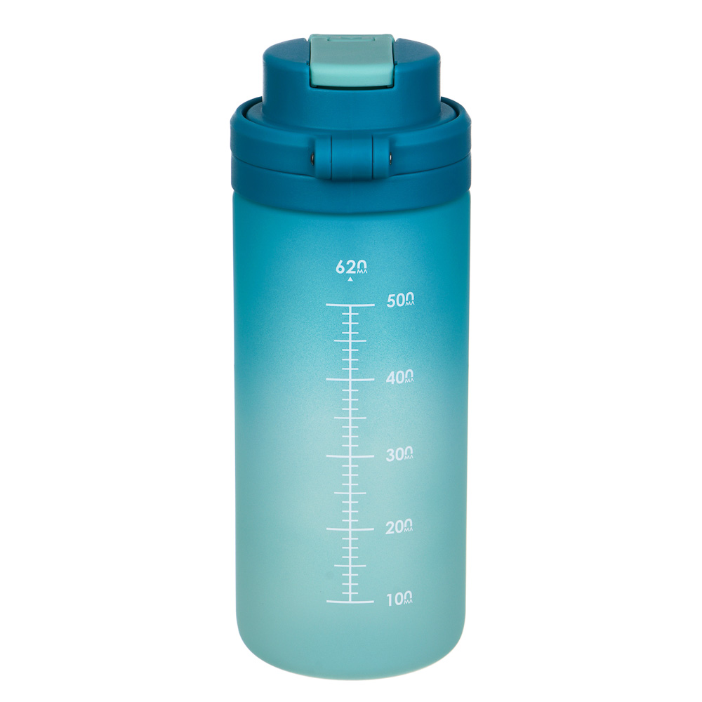 SILAPRO Max Бутылка для воды, 20х7.5см, 620мл, голубой, PC, PP, арт.№ 088-124