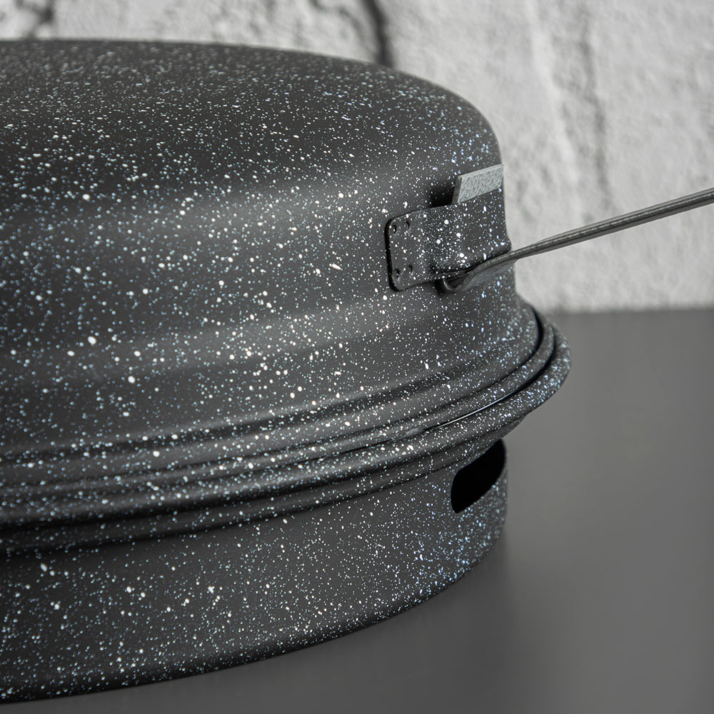 SATOSHI Сковорода гриль-газ 33см, , угл.сталь, антипригарное покрытие, арт.№ 846-004