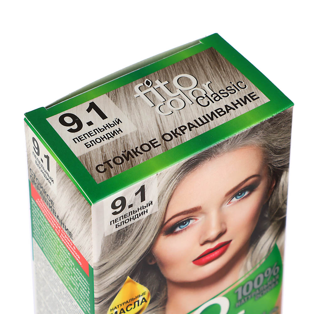 Краска для волос FITO COLOR Classic, 115 мл, тон 9.1 пепельный блондин, арт.№ 081-010