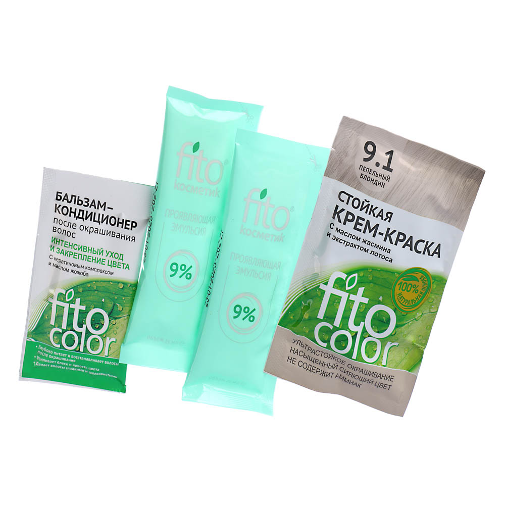 Краска для волос FITO COLOR Classic, 115 мл, тон 9.1 пепельный блондин, арт.№ 081-010
