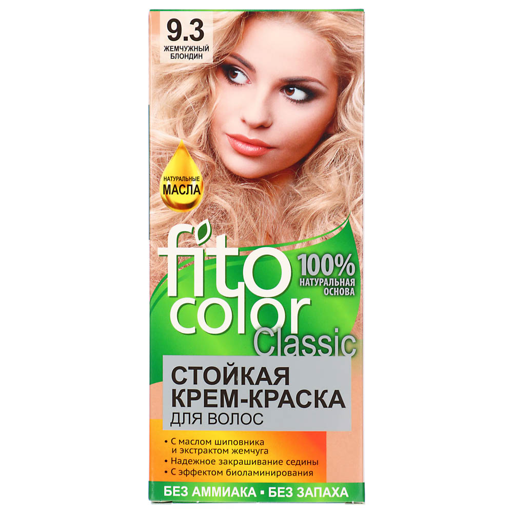Краска для волос FITO COLOR Classic, 115 мл, тон 9.3 жемчужный блондин, арт.№ 081-011