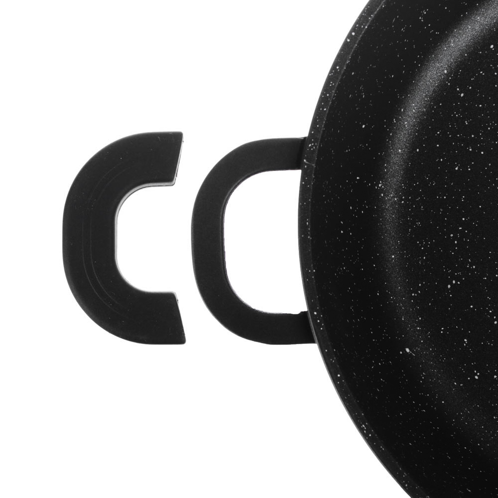 Кастрюля с крышкой 5,8 л, d26х12 см SATOSHI Лион, антипригарное покрытие мрамор, силиконовые протекторы ручек, индукция, арт.№ 846-406