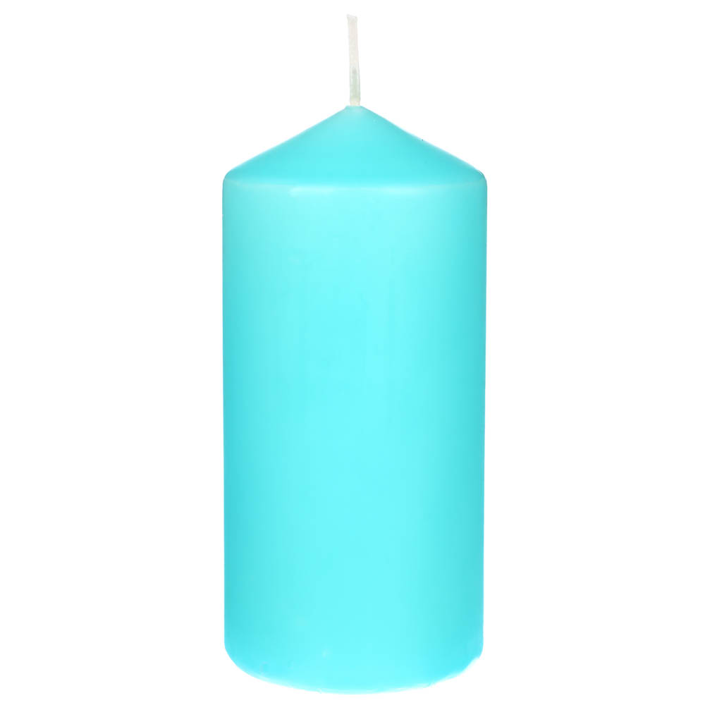 LADECOR Нежность, Свеча столбик, цвет тиффани, 2 цвета (1/3), 6,8x15 см, арт.№ 508-817