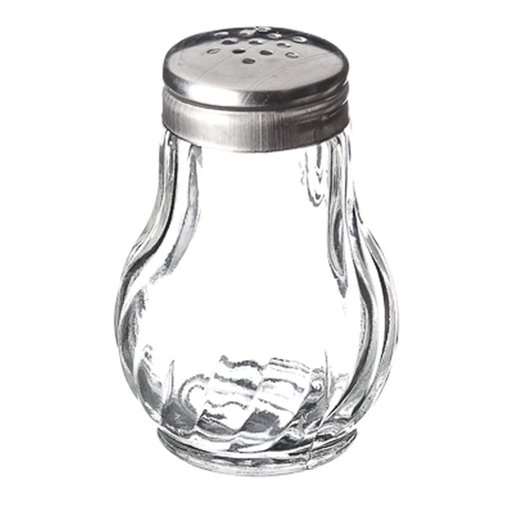 Солонка, стекло, металл, 7см, "Классика", арт.№ 828-142