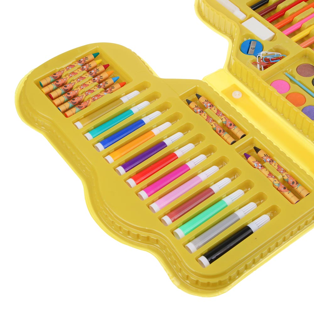 ХОББИХИТ Набор для рисования "ТРИ КОТА" 70пр., картон, дер., пластик, бумага, 37,3х21,5х3,7см, арт.№ 284-299