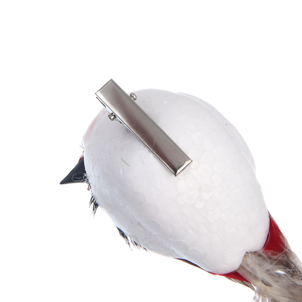 Птица на прищепке тм INBLOOM, 14x4см, пенополистирол, перо, арт.№ 153-198