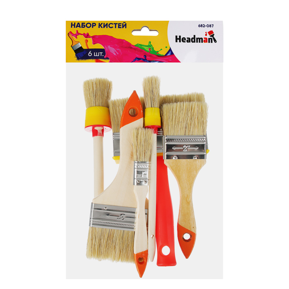 ЕРМАК Набор кистей 6 шт, арт.№ 682-087
