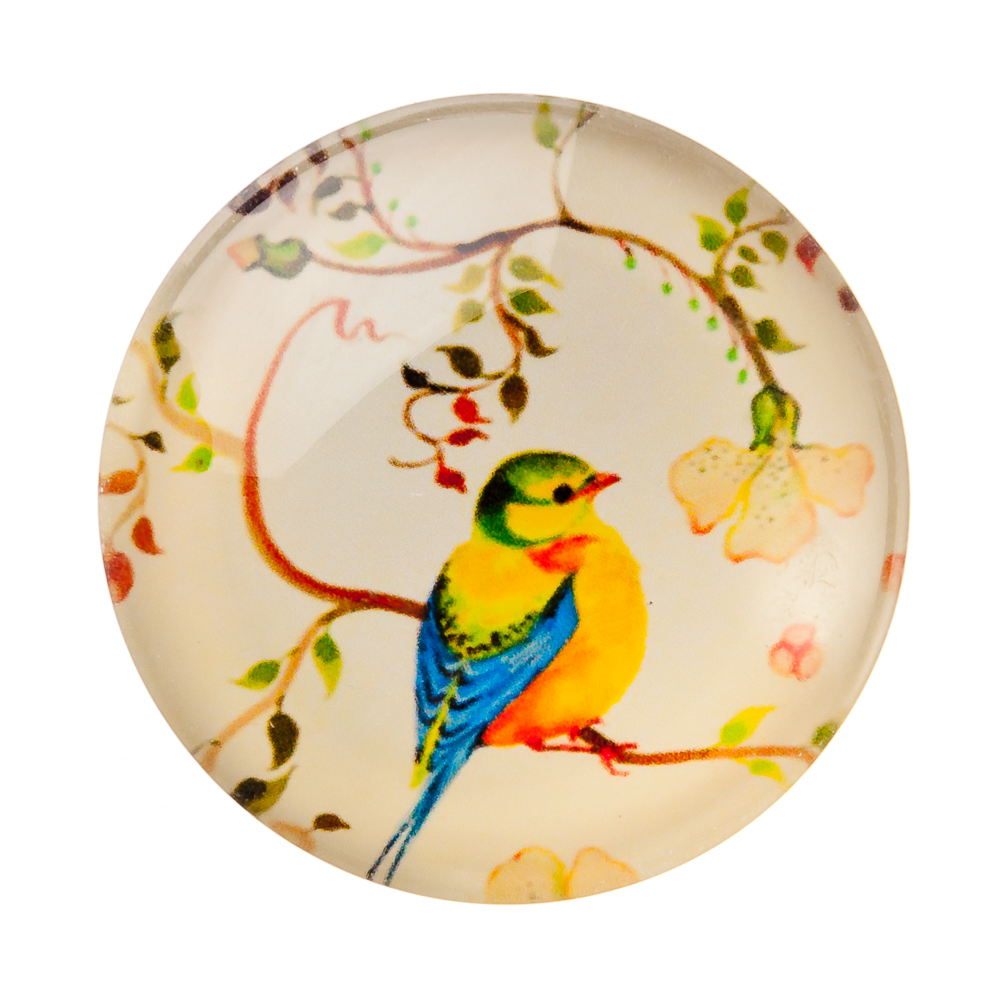 Магнит, 4х4х1,5см, стекло, 10-12 дизайнов, арт.№ 512-326