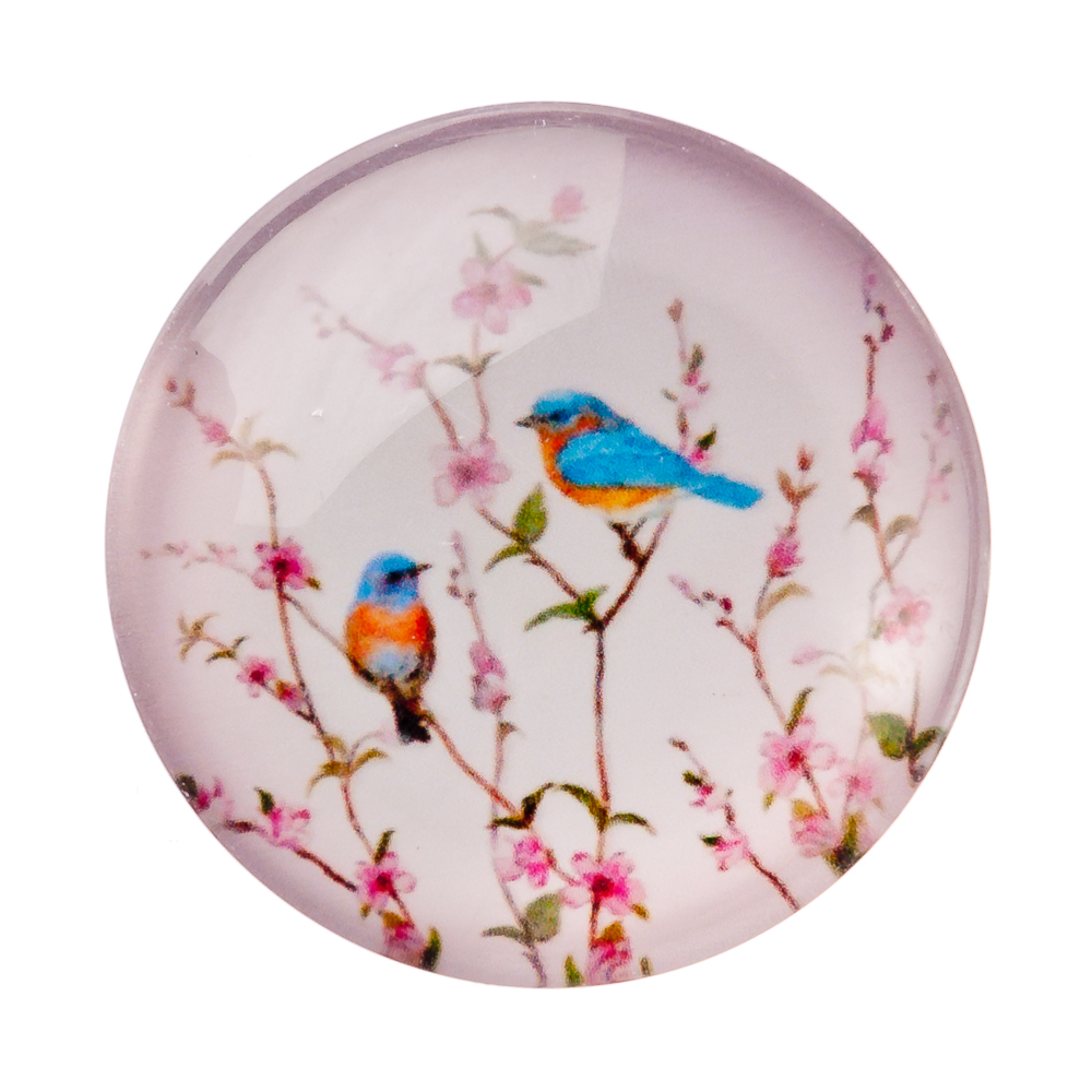 Магнит, 4х4х1,5см, стекло, 10-12 дизайнов, арт.№ 512-326