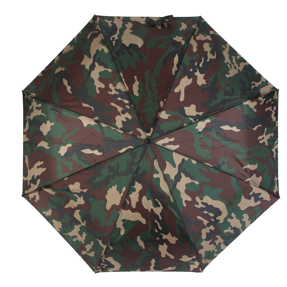 Зонт автомат тм BY Русские Супергерои, диаметр 95см, 8 спиц, сталь, PU, милитари, арт.№ 302-415