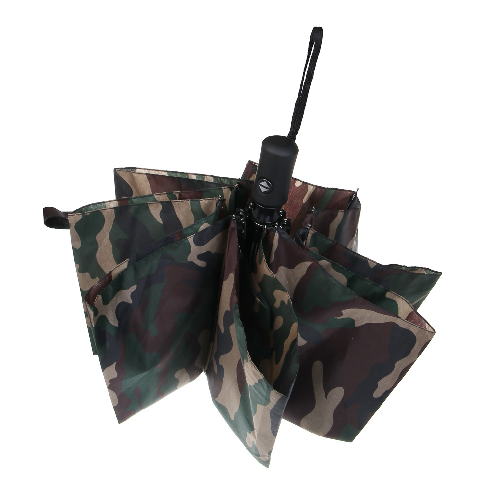 Зонт автомат тм BY Русские Супергерои, диаметр 95см, 8 спиц, сталь, PU, милитари, арт.№ 302-415