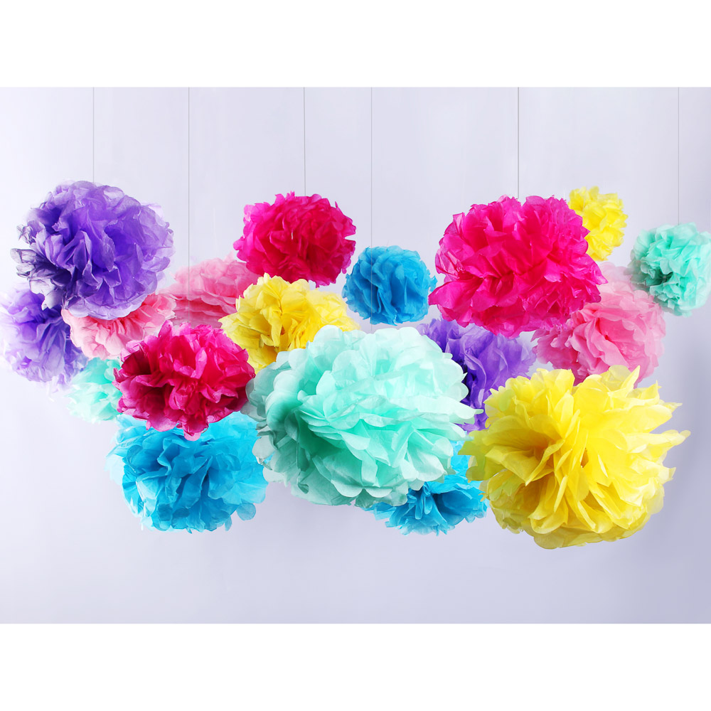 FNtastic Подвеска-помпон 15см, 20см, 25см, 6шт, бумага, арт.№ 521-104