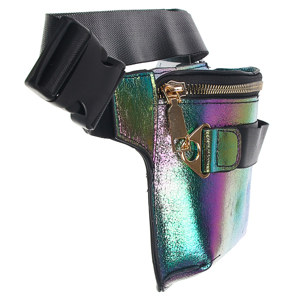 PAVO Сумка поясная, ПУ, сплав, пластик, 34х13см/32х14см, 2 дизайна, арт.№ 326-072