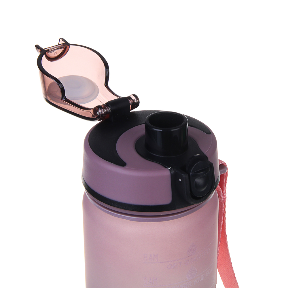 SILAPRO MAX Бутылка спортивная с замком, ULTIMATE GREY -ELDERBERRY, 550мл, РС, арт.№ 088-074