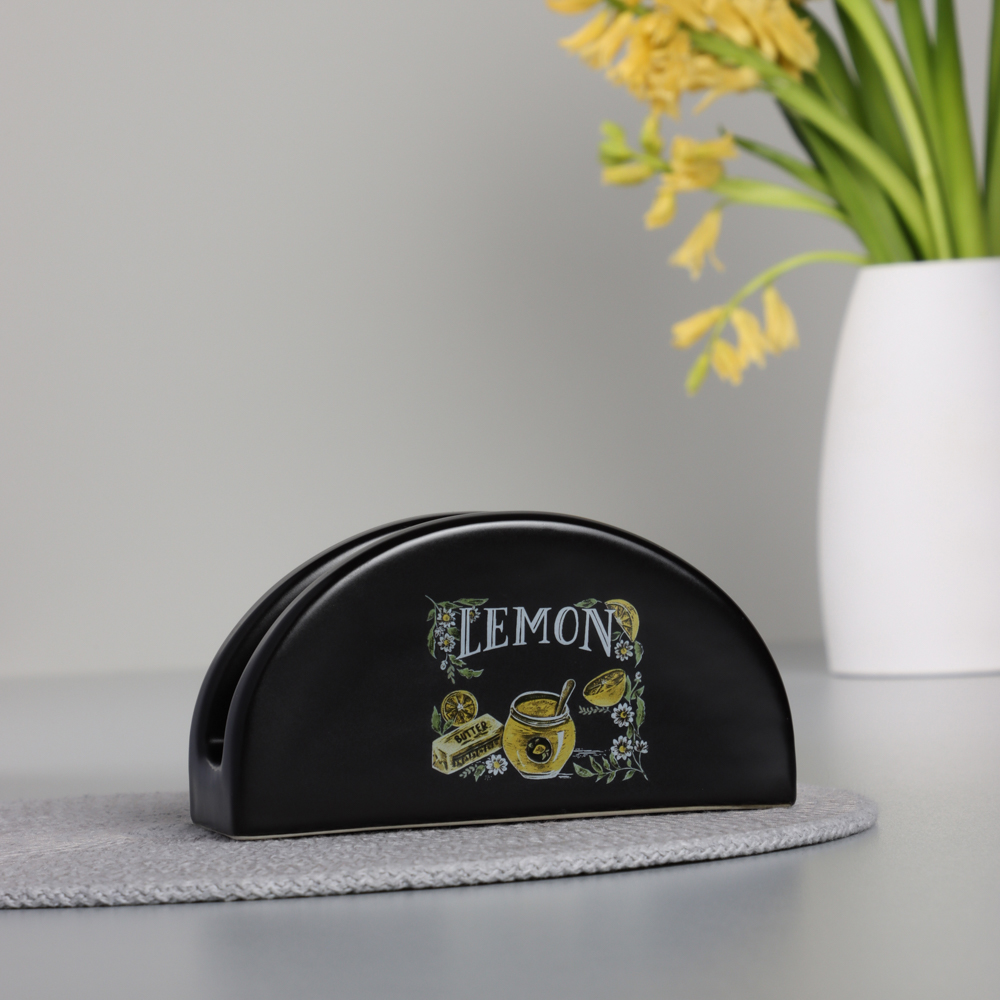 MILLIMI Лимонный курд Салфетница, 13,5х5,5х7см, керамика, арт.№ 824-637