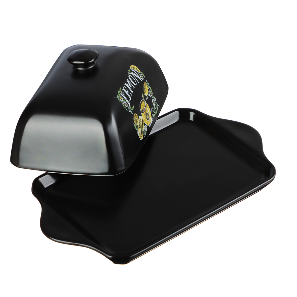 MILLIMI Лимонный курд Масленка, 19х10,5х7см, керамика, арт.№ 824-639