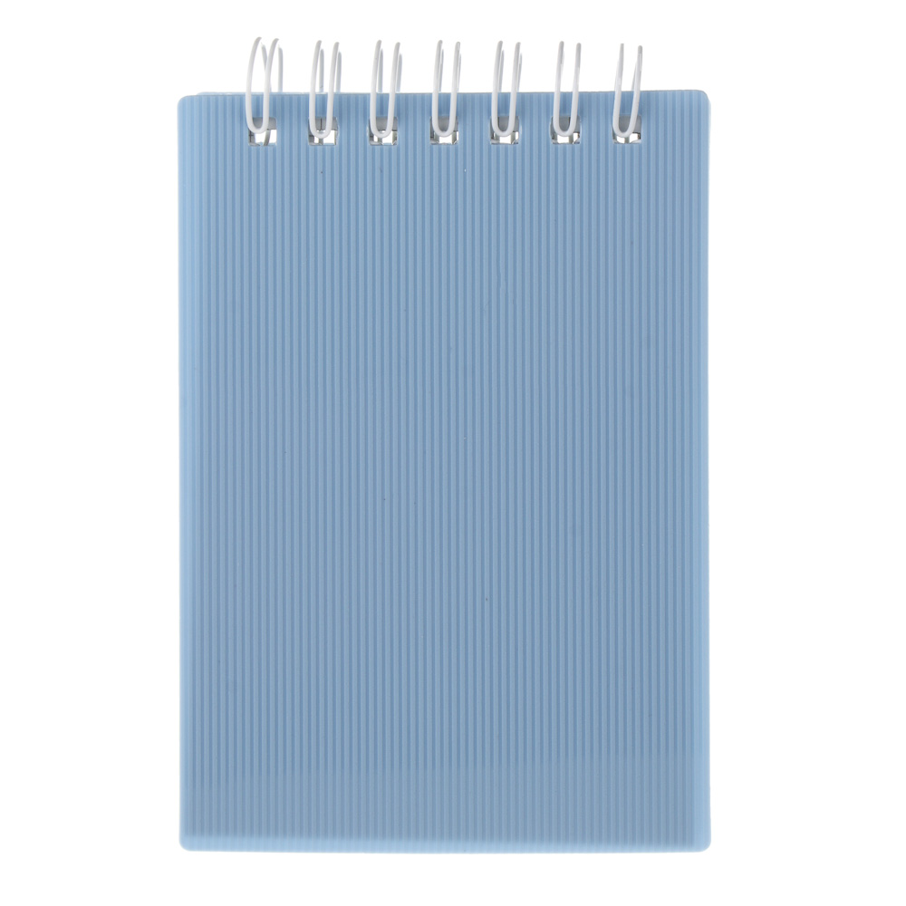 Блокнот А7, 80 л.,в пласиковой обложке, на спирали, в ассортм., арт.№ 540-024