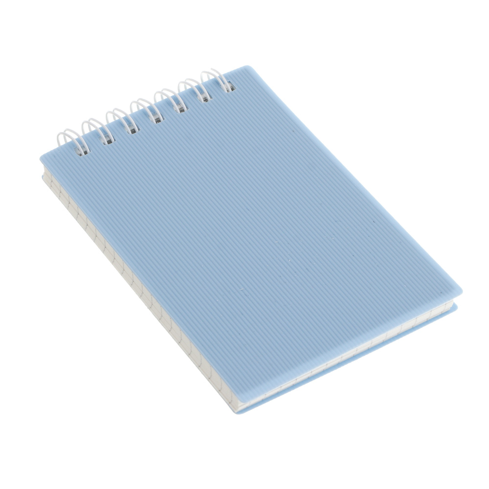 Блокнот А7, 80 л.,в пласиковой обложке, на спирали, в ассортм., арт.№ 540-024