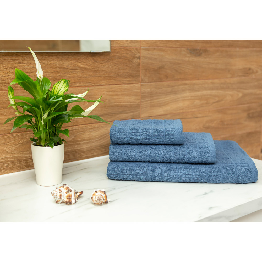 PROVANCE Линт Полотенце махровое, 100% хлопок, 50х90см, синий, арт.№ 484-032