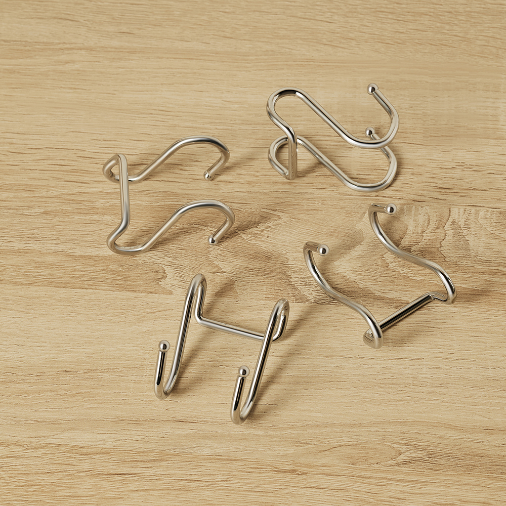 Крючок двойной тм VETTA, хромированная сталь, арт.№ 481-022