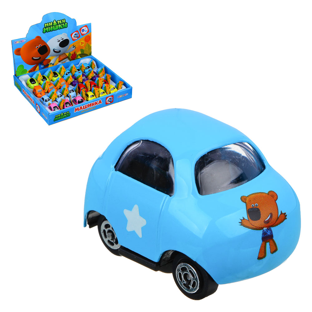 ИГРОЛЕНД Машинка "Мимимишки", металл, ABS, 5х3х3,5см, 8 дизайнов, арт.№ 292-284