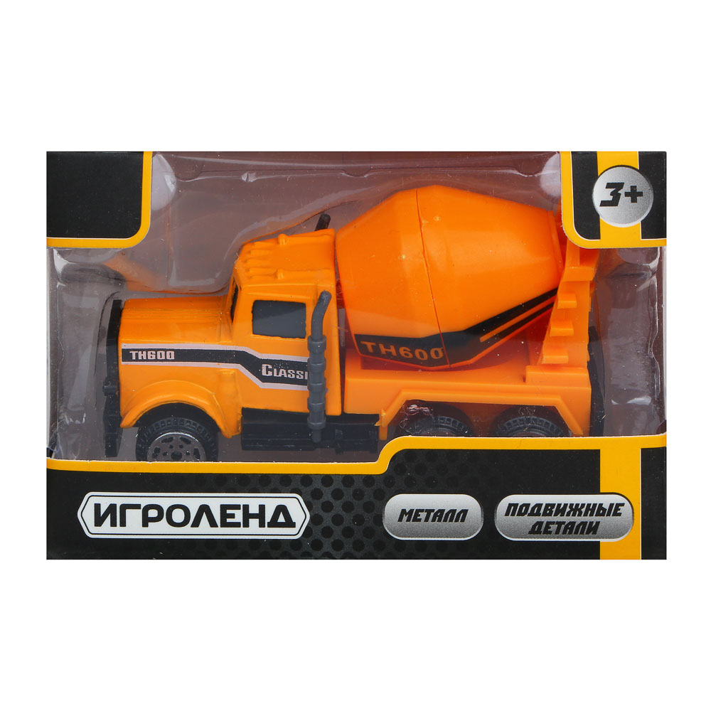 ИГРОЛЕНД Машинка спецтехника, металл,9,5х4,5х6,5 см, 6 дизайнов, арт.№ 292-293