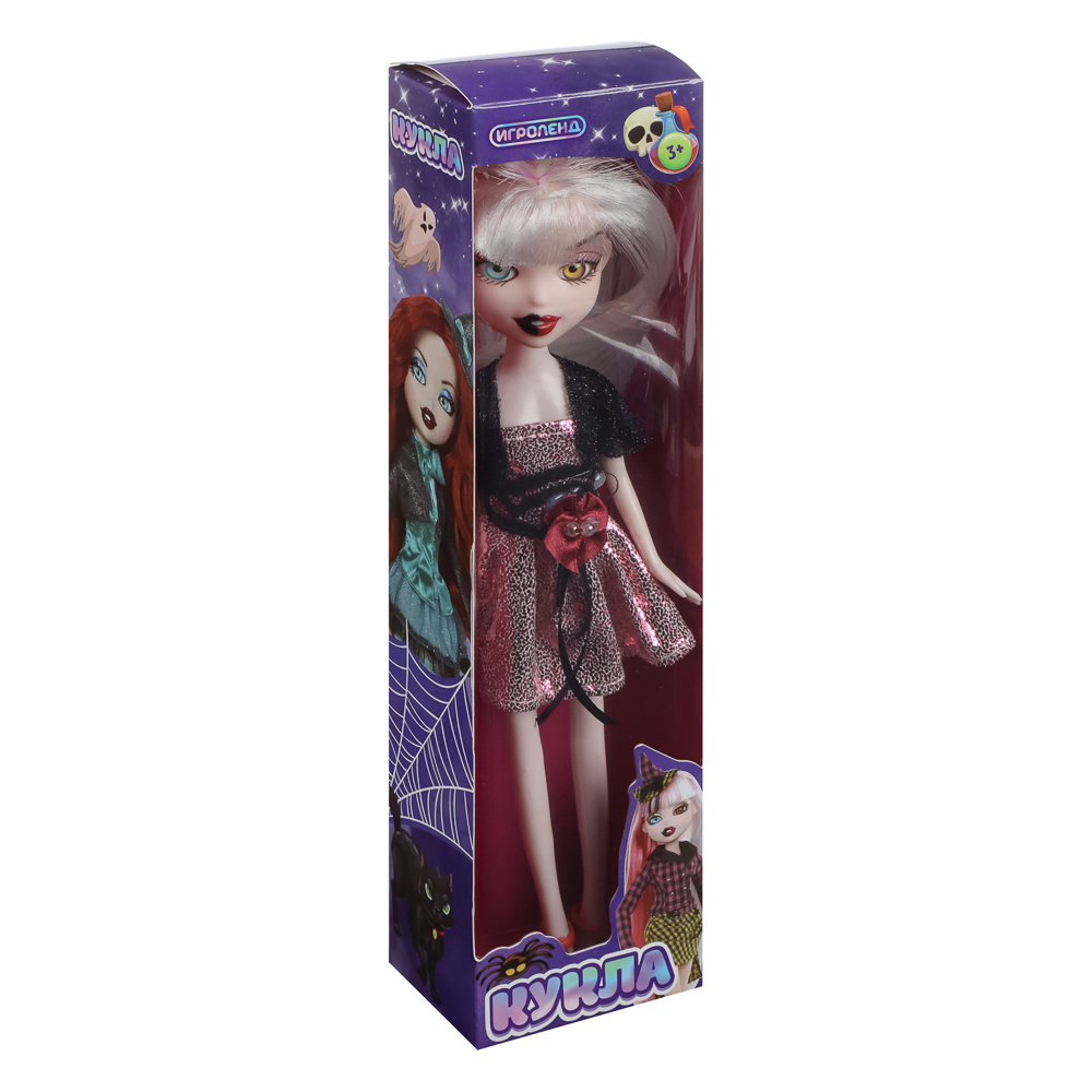 ИГРОЛЕНД Кукла Монстрик, PP,PVC, полиэстер 24см, 6 дизайнов, 13х28х5см, арт.№ 267-719