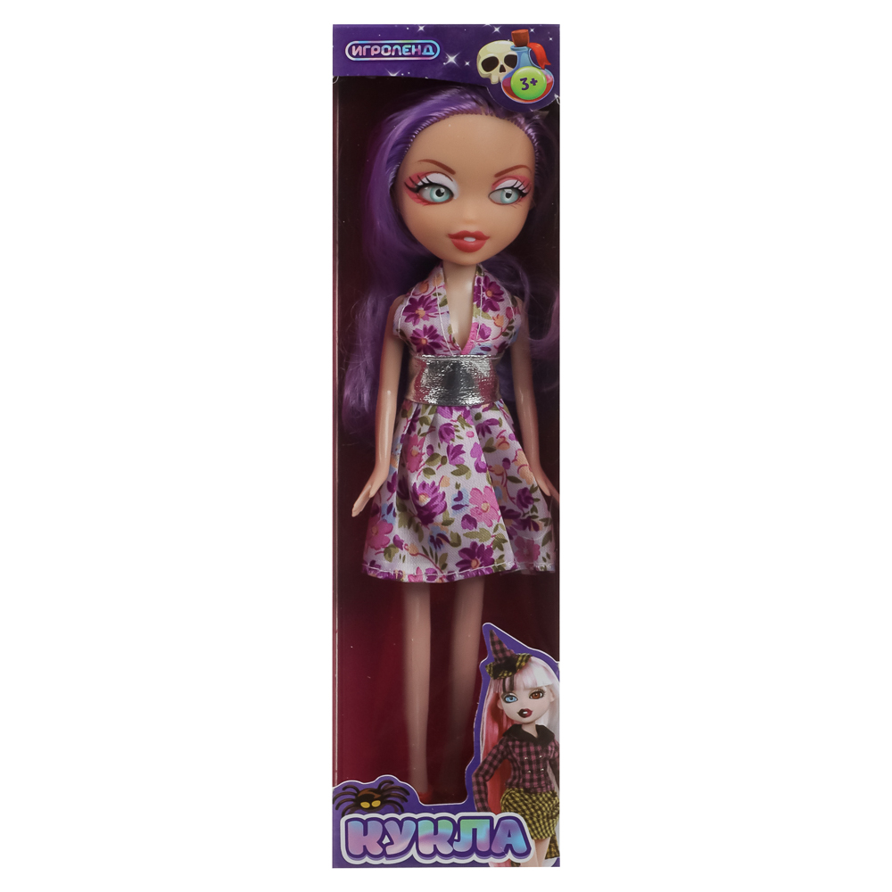 ИГРОЛЕНД Кукла Монстрик, PP,PVC, полиэстер 24см, 6 дизайнов, 13х28х5см, арт.№ 267-719