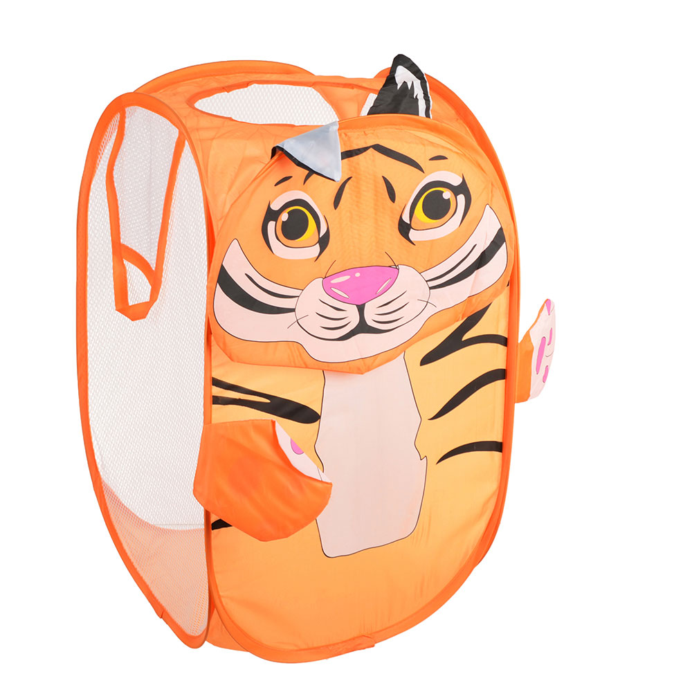 Корзина для игрушек раскладная с ручками и рисунком, полиэстер, 36х55х35см, 3-6 дизайнов, арт.№ 343-045