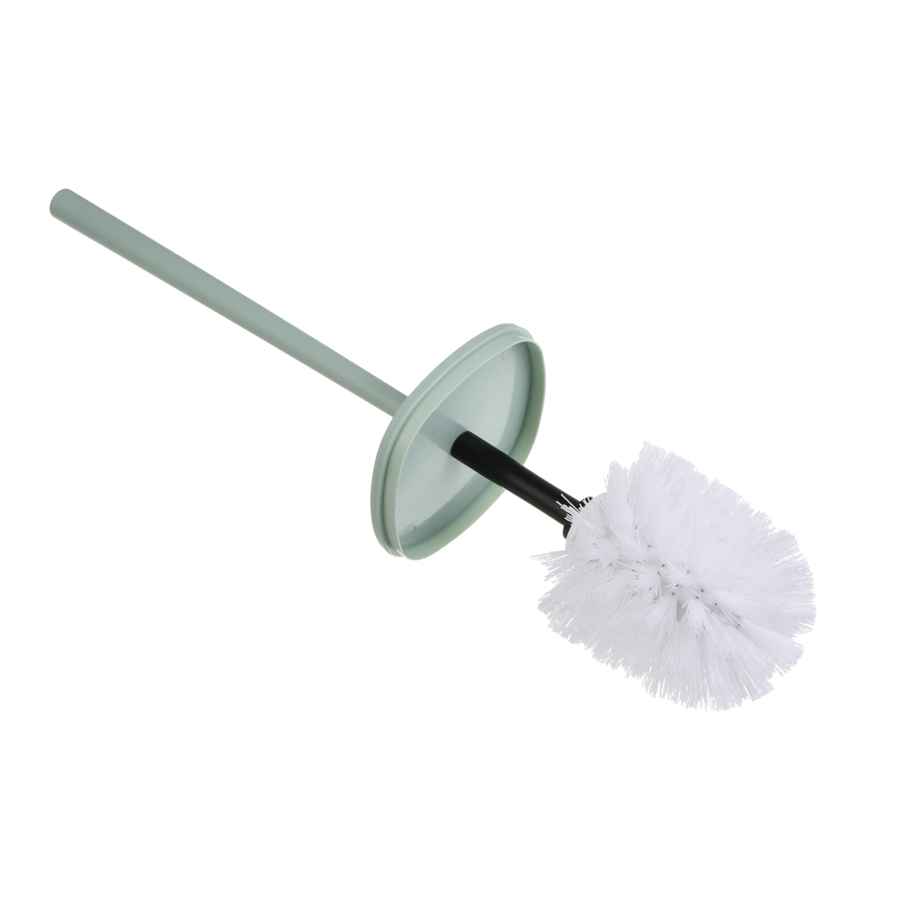 Ёрш для унитаза тм VETTA Сидней, пластик, PP, оливковый, 9,5x39,5см, арт.№ 463-578