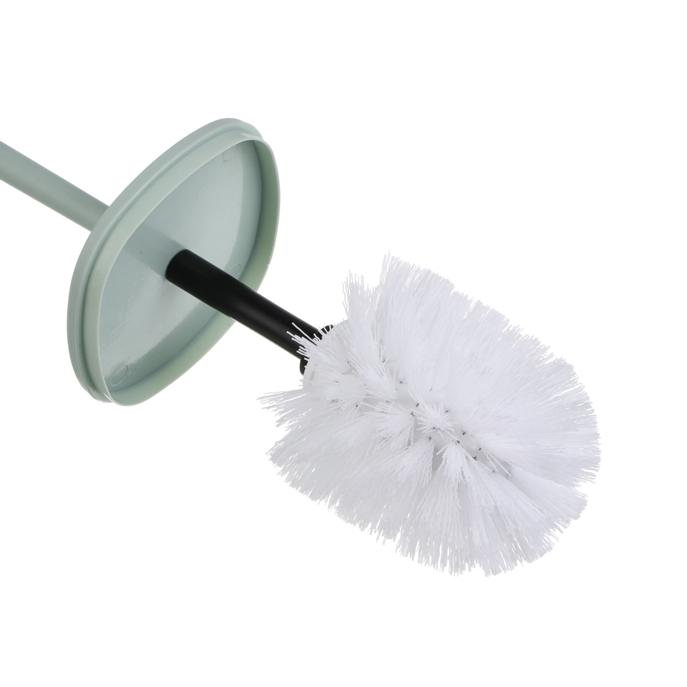 Ёрш для унитаза тм VETTA Сидней, пластик, PP, оливковый, 9,5x39,5см, арт.№ 463-578