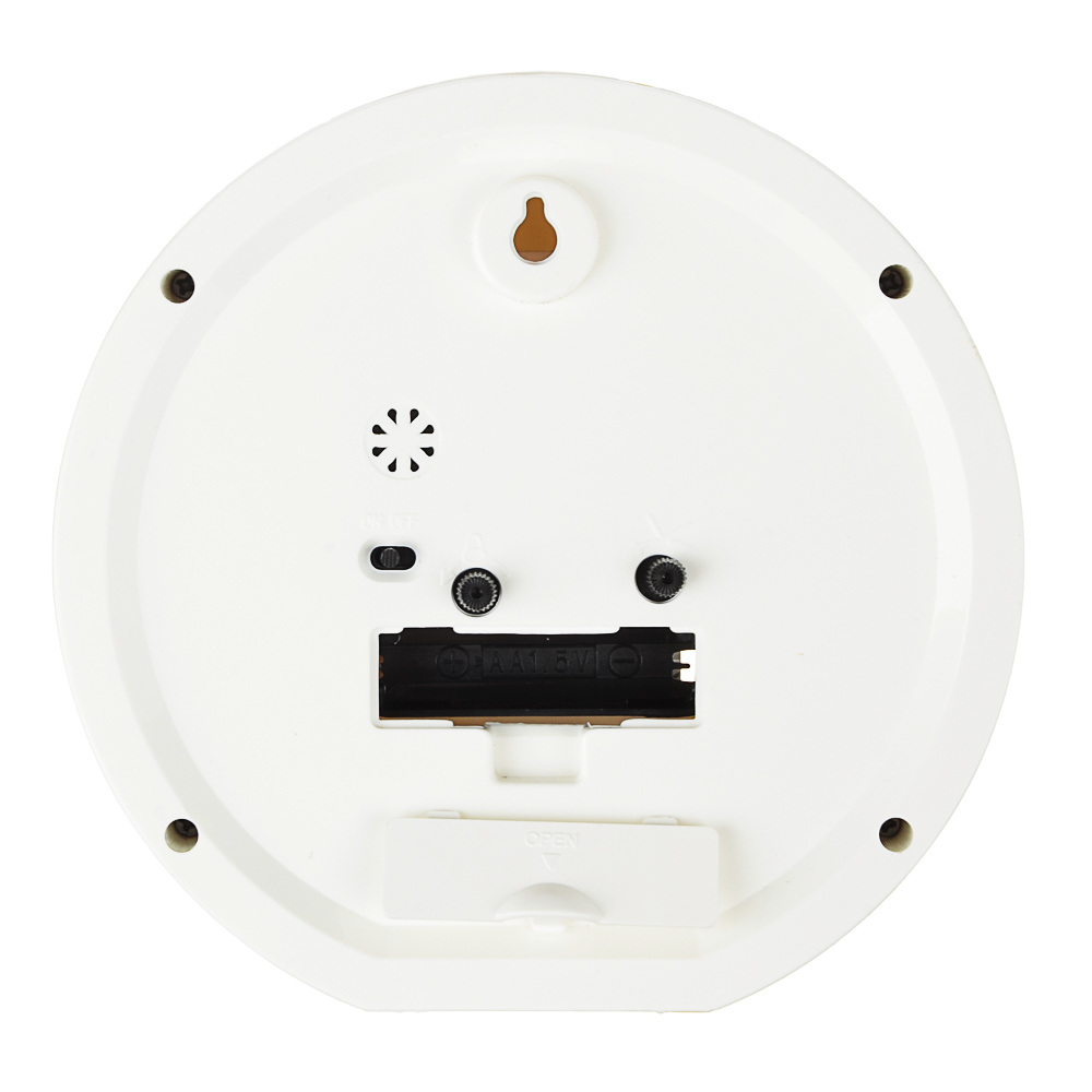 LADECOR CHRONO Будильник кварц d15см, пластик, 15,3х15,3х4см, 5 дизайнов, арт.№ 529-166