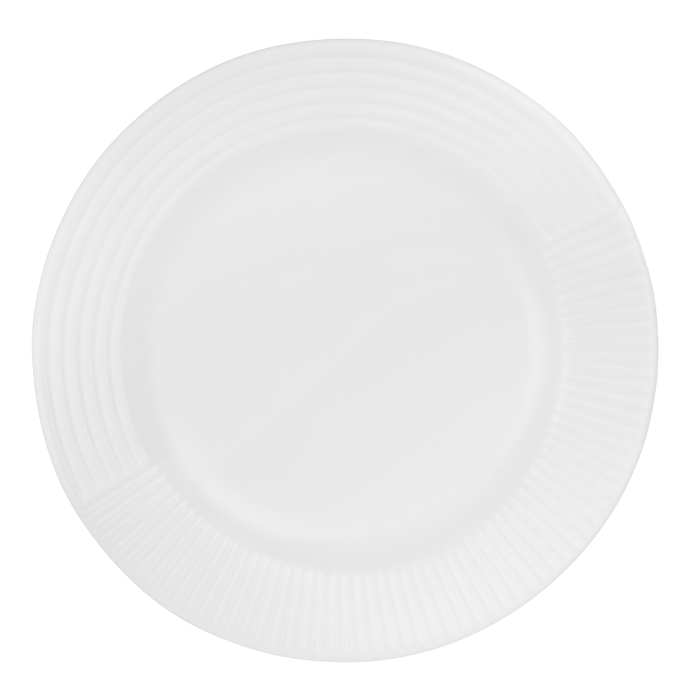 MILLIMI Монблан тарелка закусочная 20,8x2,5см, керамика, белый, арт.№ 824-215