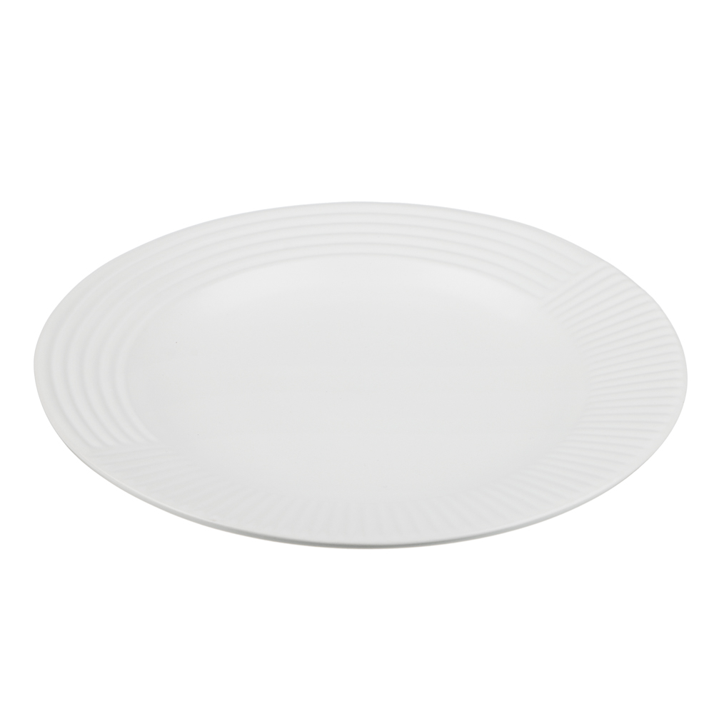 MILLIMI Монблан тарелка закусочная 20,8x2,5см, керамика, белый, арт.№ 824-215